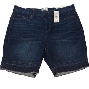 LOFT Women's Deep Indigo Jean Shorts